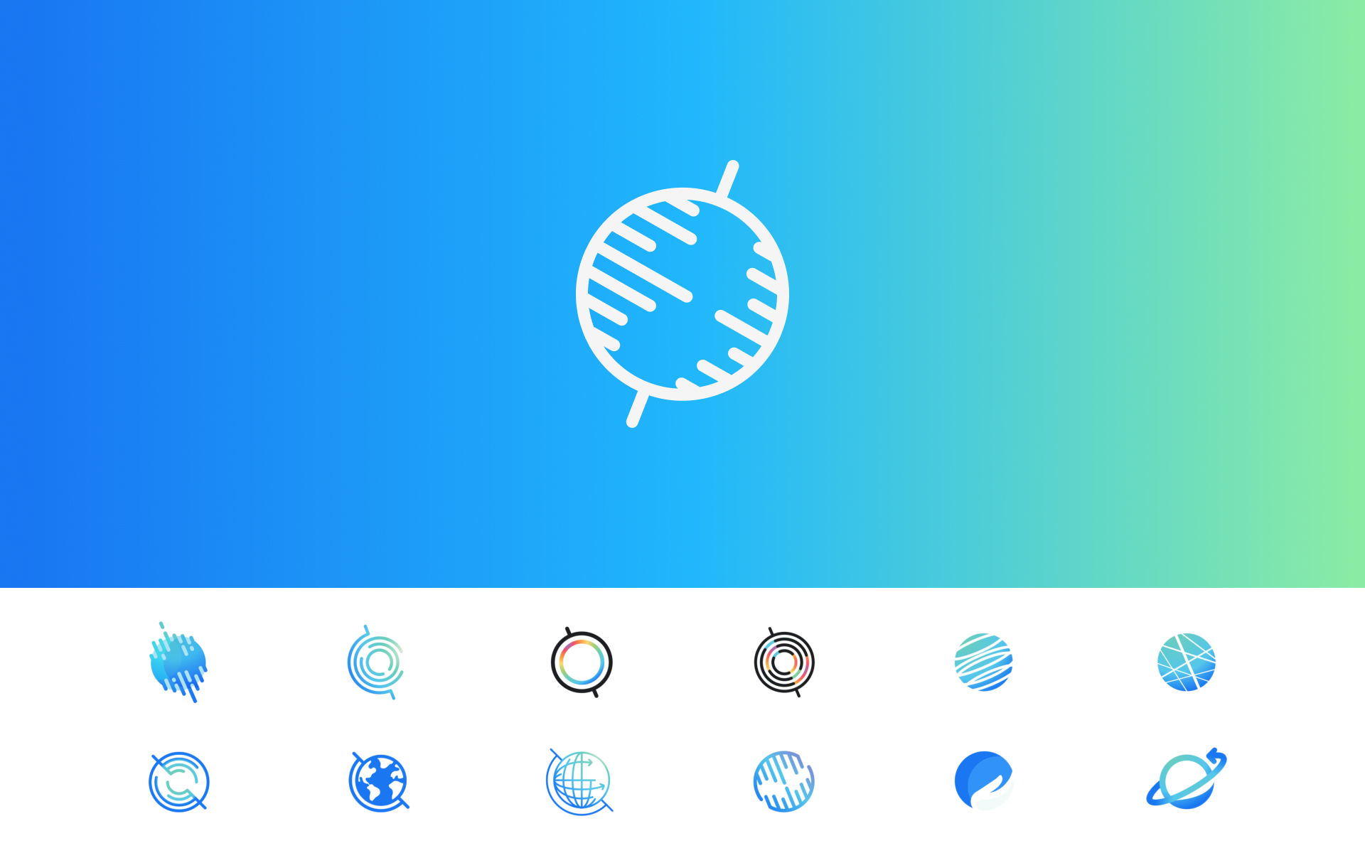 globe logo and options