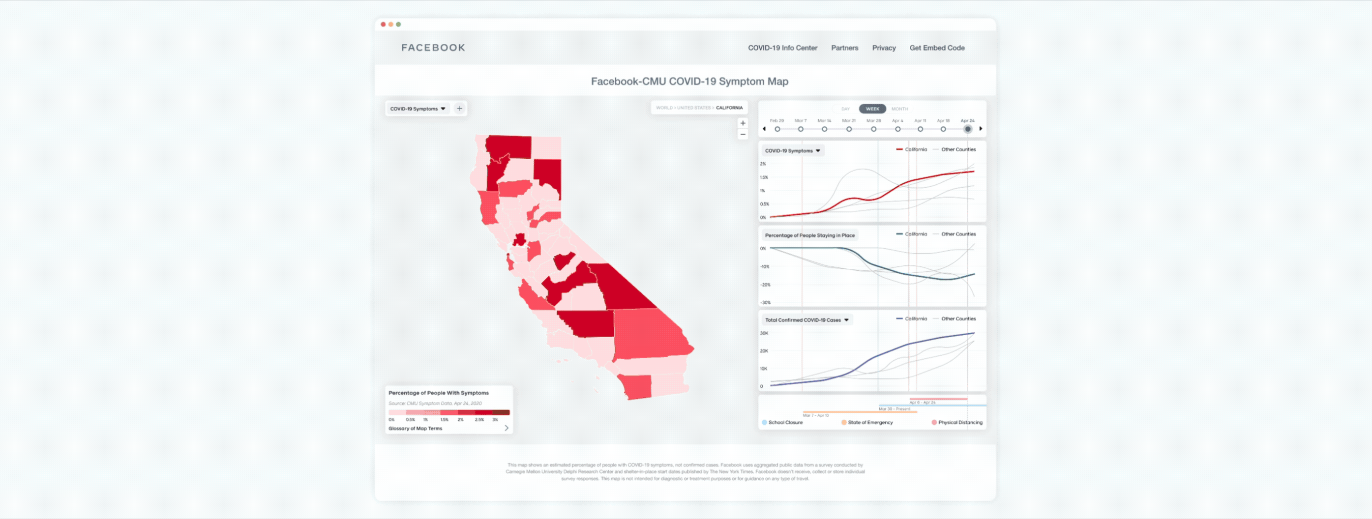 Map Interface — regional drill-down view